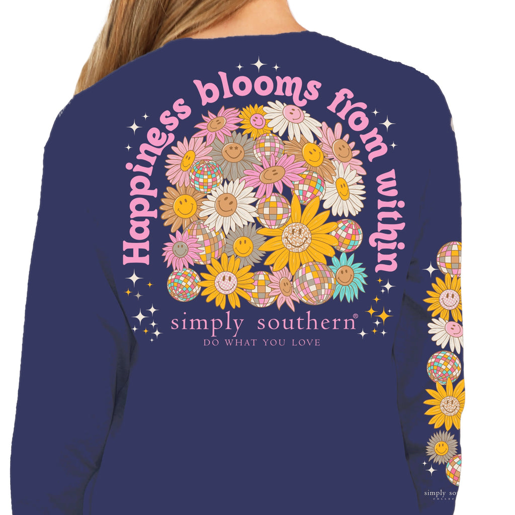 Simply Southern, Long Sleeve Tee - HAPPINESS - Monogram Market