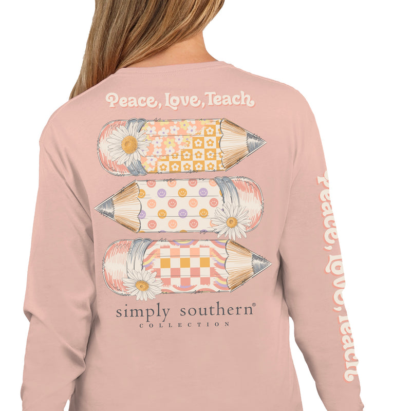 Simply Southern, Long Sleeve Tee - TEACH - Monogram Market