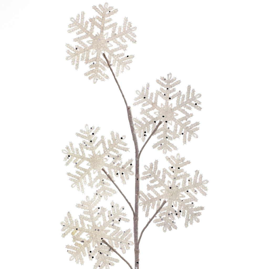 Glitter Snowflake Spray - White, 27” - Monogram Market