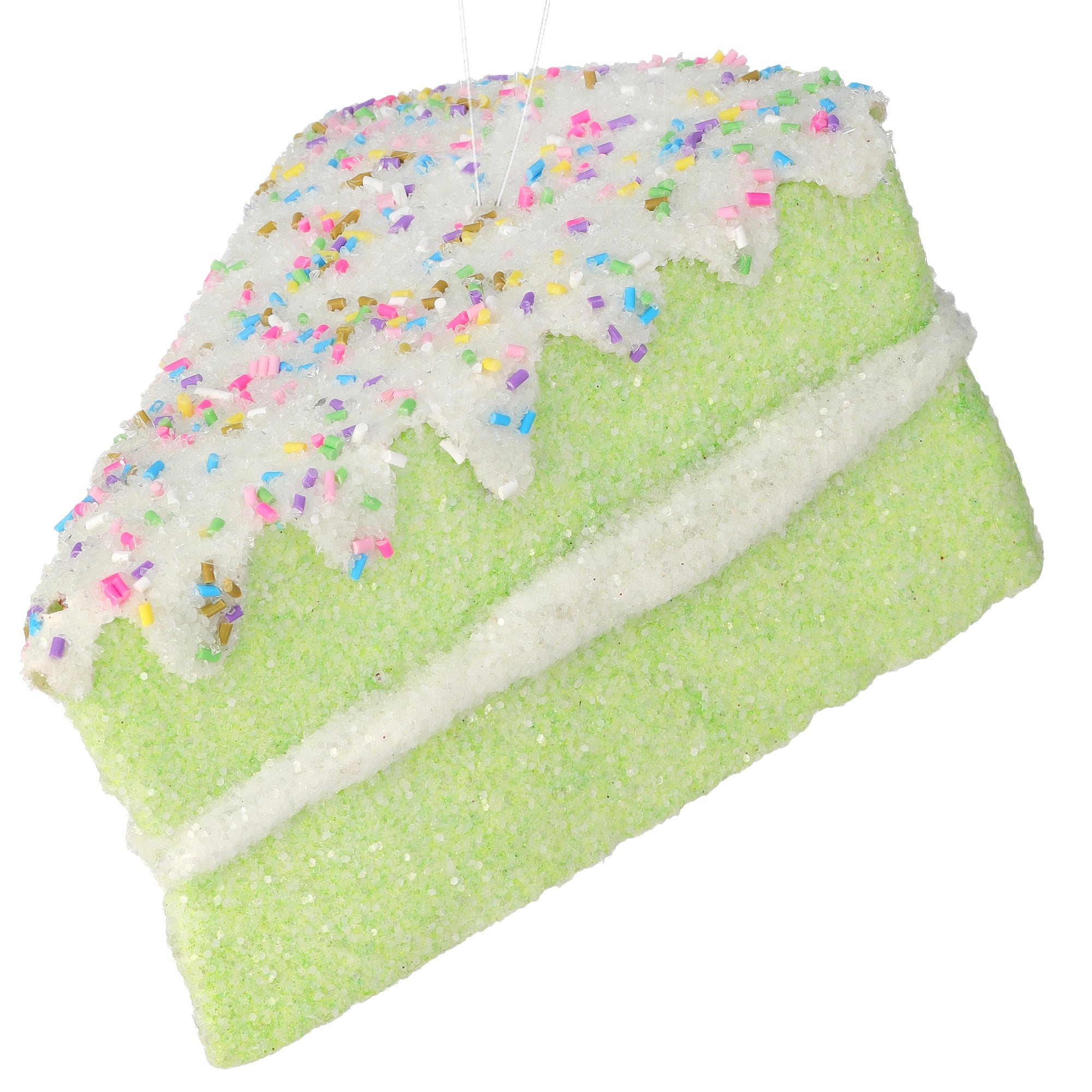 Frosted Sprinkles Cake Slice Ornament