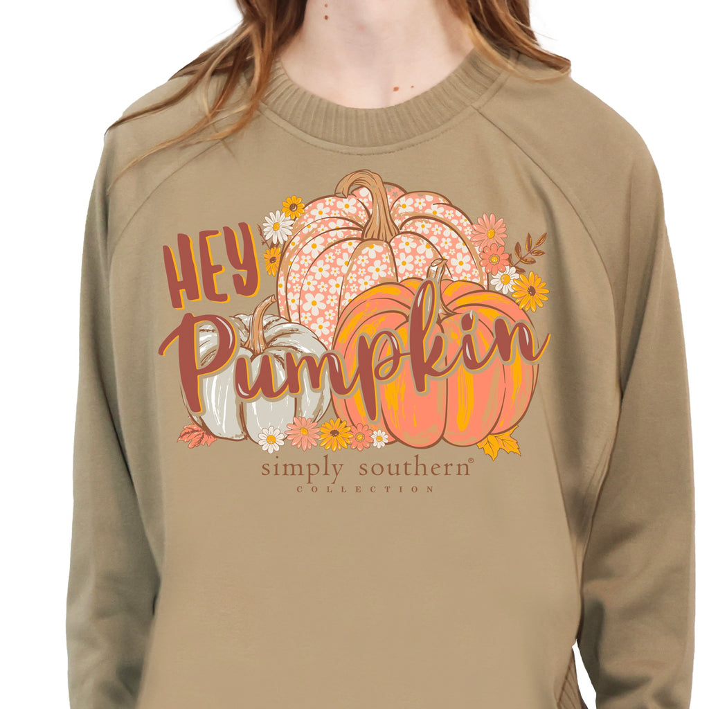 Simply Southern, Crew Neck Sweatshirt - HEY PUMPKIN - Monogram Market