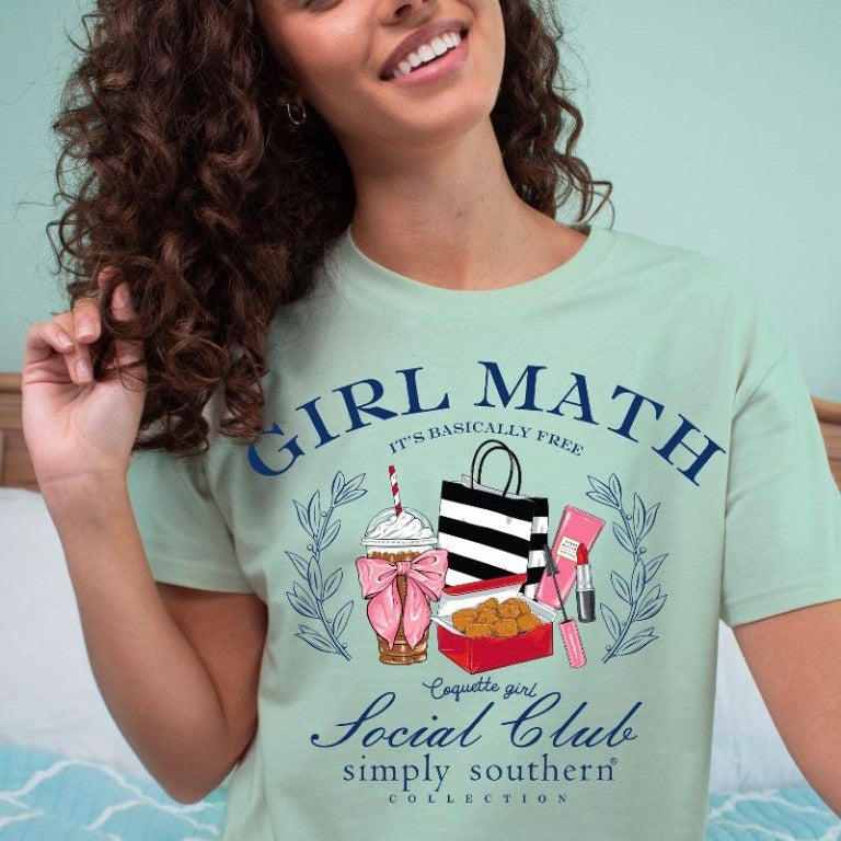 Simply Southern, Short Sleeve Tee - GIRL MATH - Monogram Market