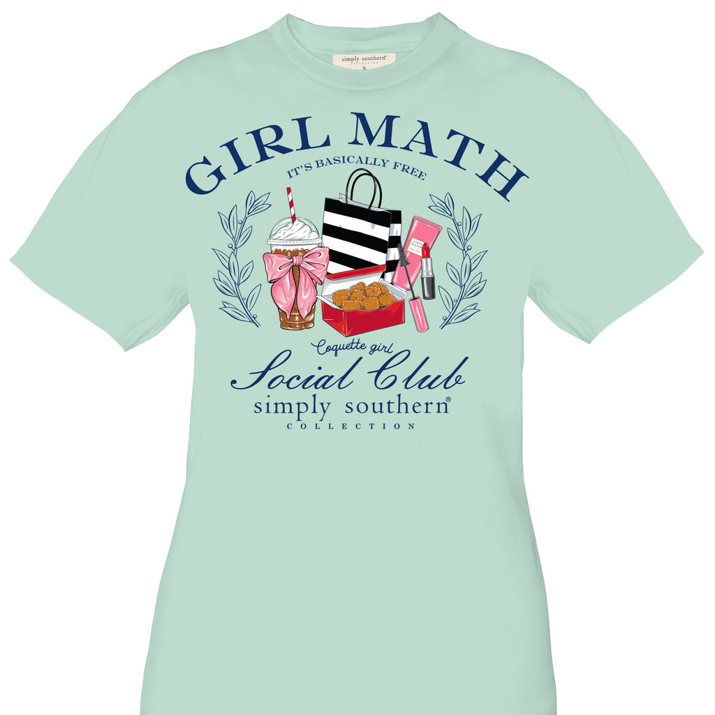 Simply Southern, Short Sleeve Tee - GIRL MATH - Monogram Market