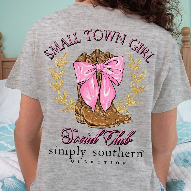 Simply Southern, Short Sleeve Tee - SMALL TOWN GIRL - Monogram Market