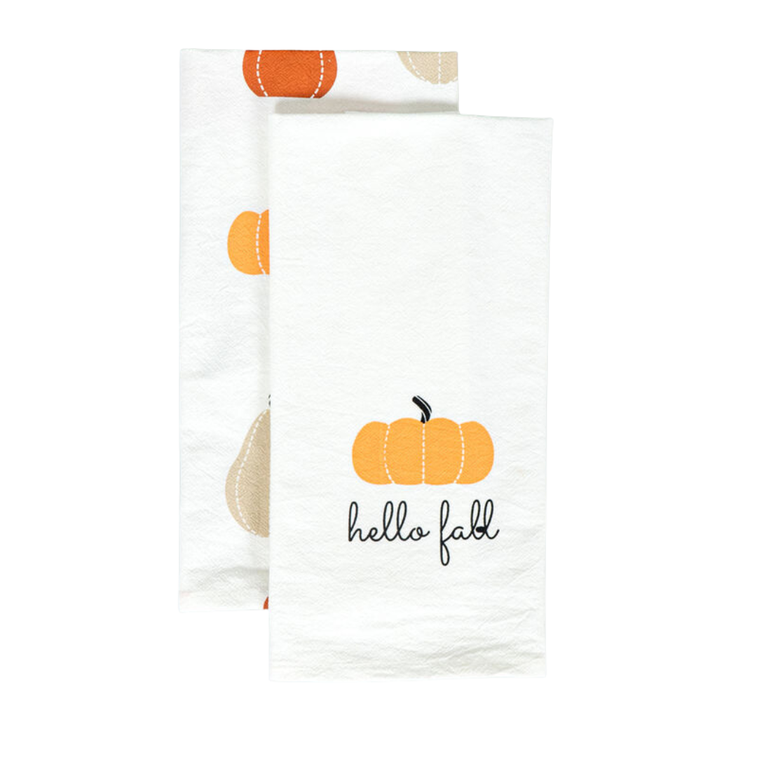 Hello Fall Tea Towels Set
