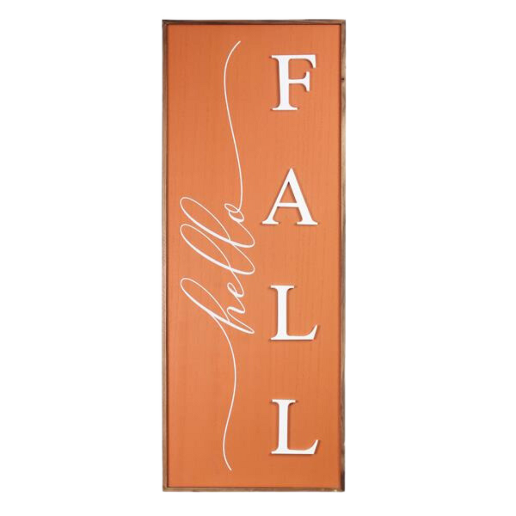Hello Fall Wooden Sign, 31" - Monogram Market