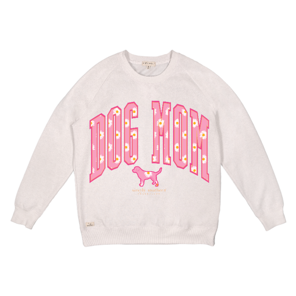 Simply Southern, Crew Neck Sweatshirt - DOG MOM - Monogram Market
