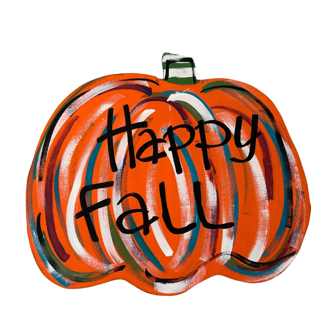 Happy Fall Pumpkin Door Hanger