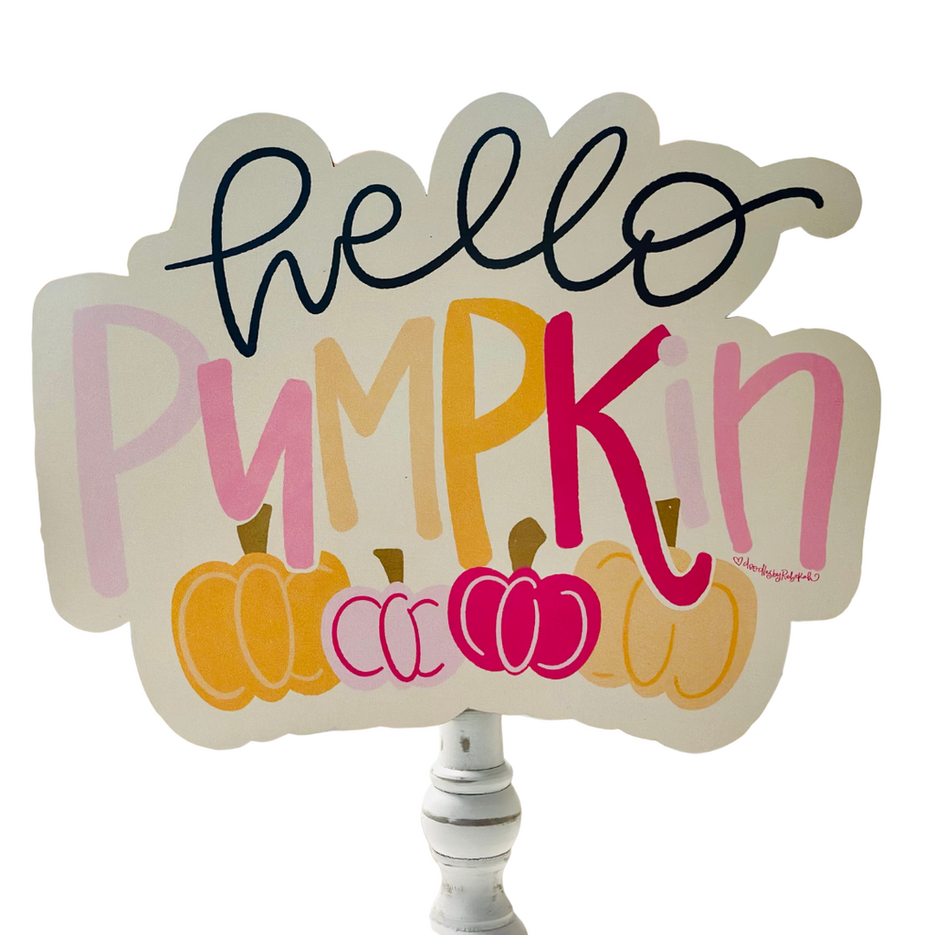 Hello Pumpkin Topper - Monogram Market