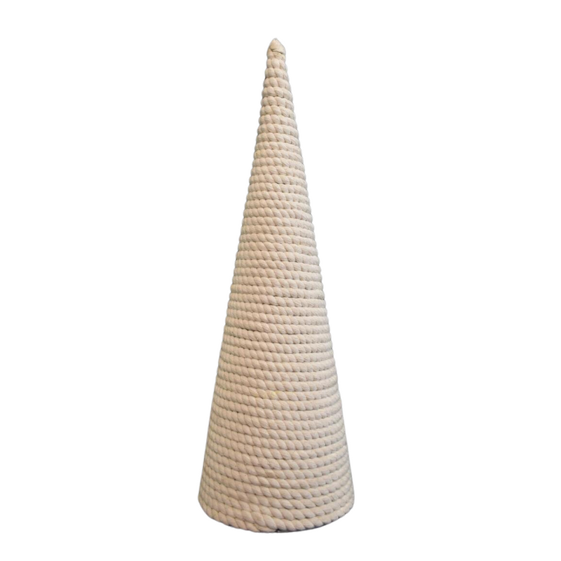 Thick Cotton Cord Cone Tree, 18"H - Monogram Market