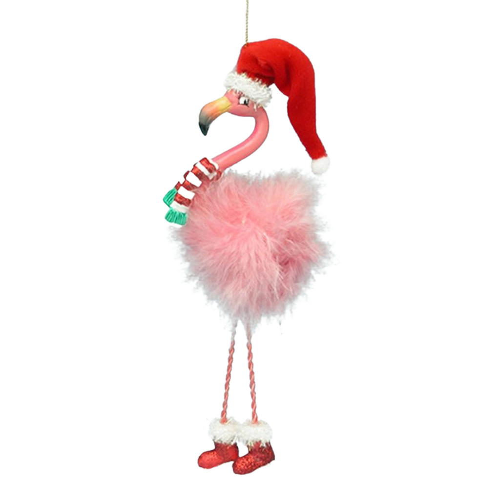 Flamingo with Dangle Legs Ornament, 7.5" - Monogram Market