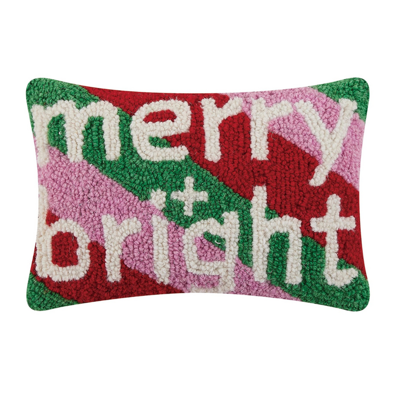 Merry & Bright Hook Pillow - Monogram Market