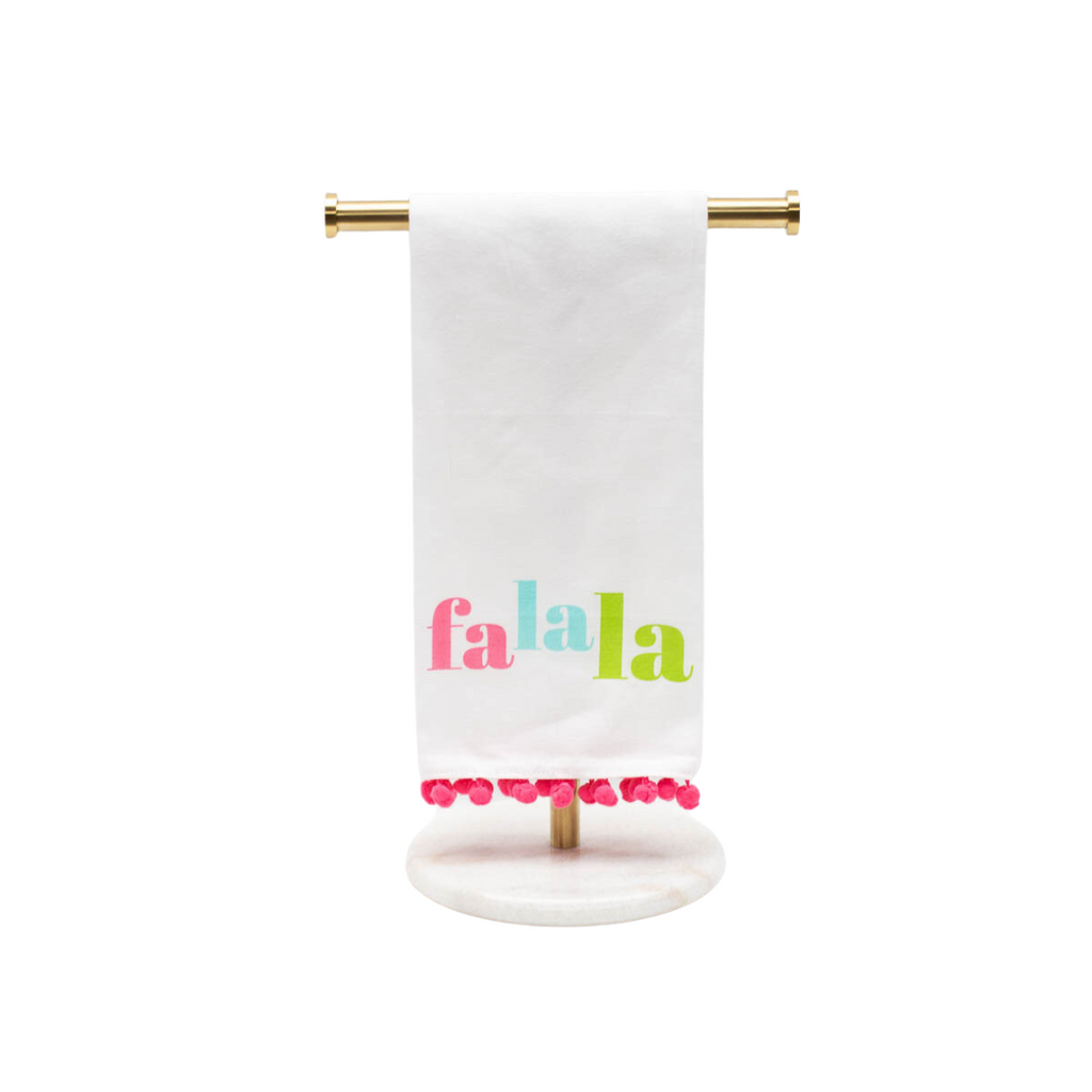 FaLaLa Christmas Hand Towel - Monogram Market