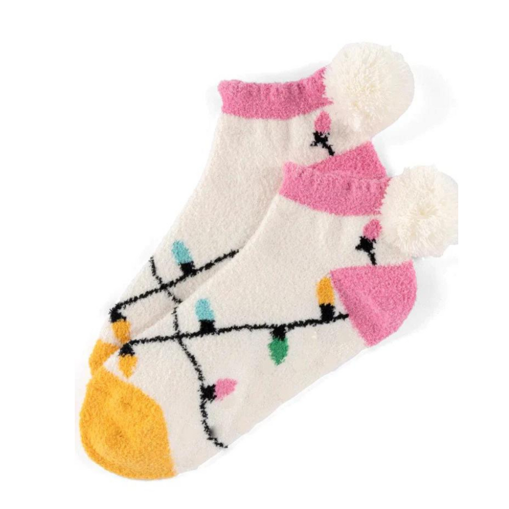 Shiraleah - Anya Christmas Lights Socks - Monogram Market