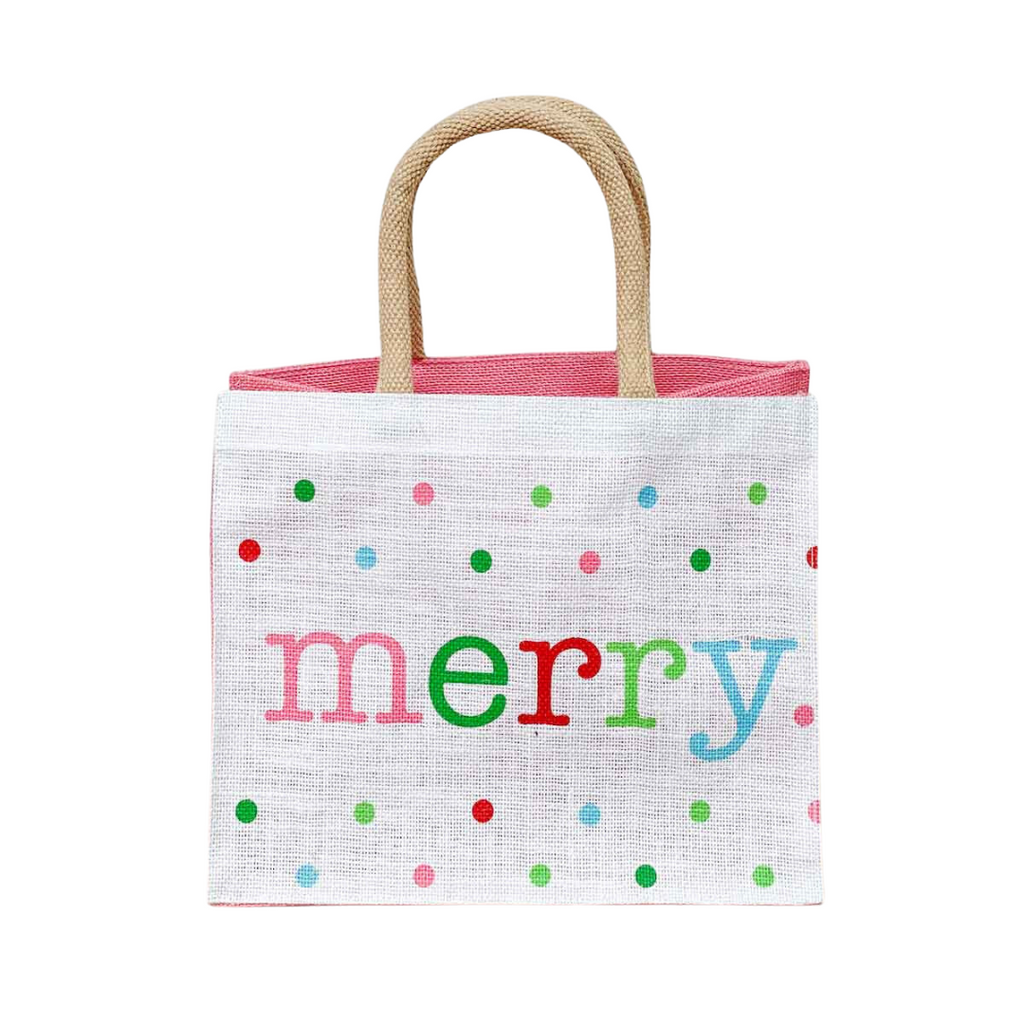 Christmas Gift Tote - Merry Dots - Monogram Market