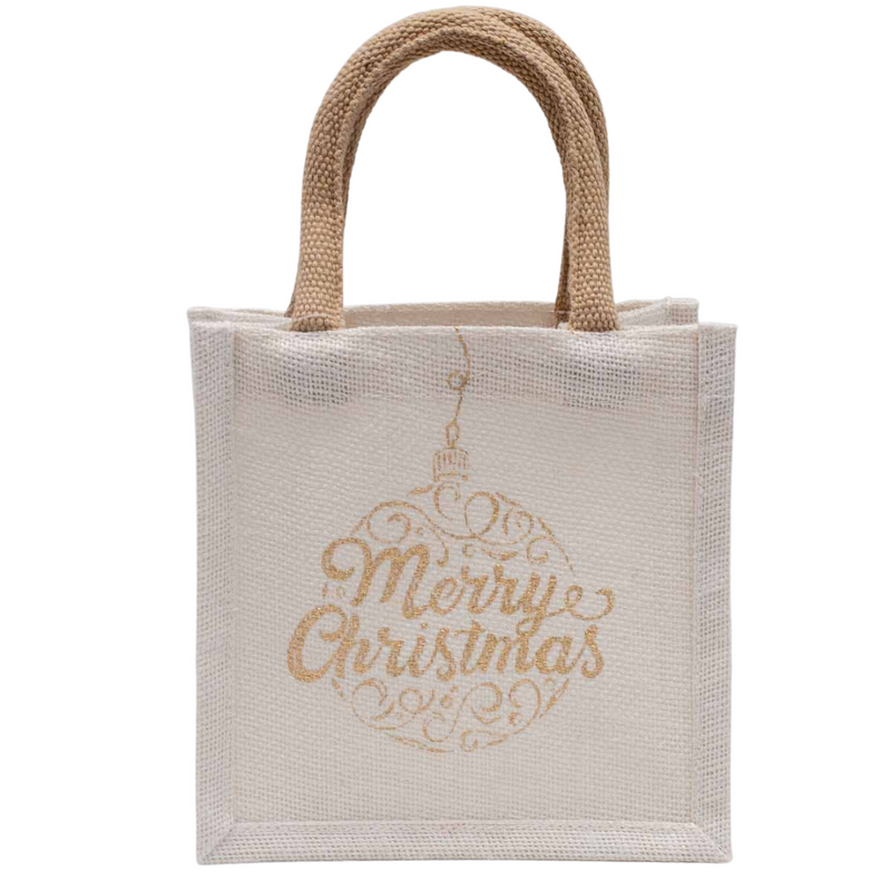 Petite Gift Tote - Merry Christmas Ornament - Monogram Market