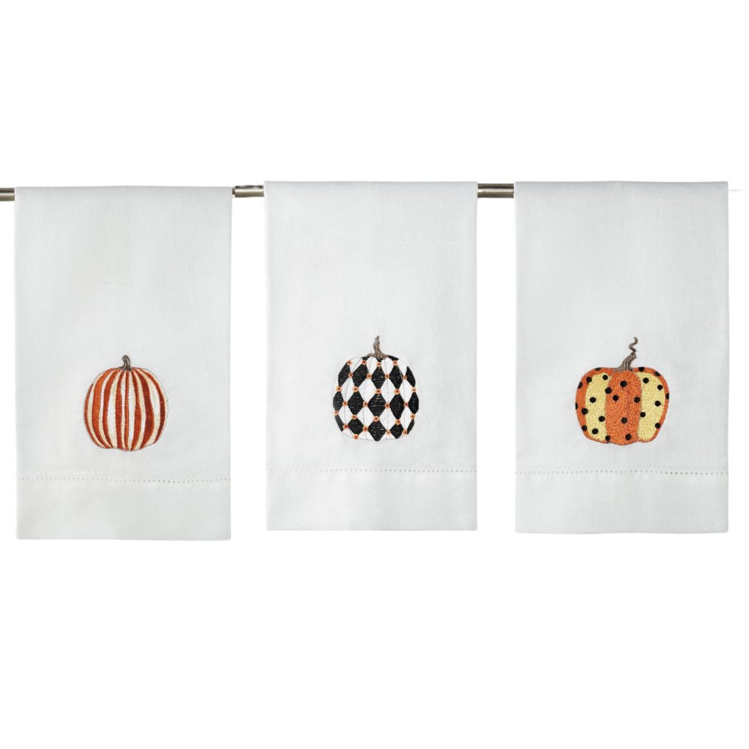 Printed Pumpkin Guest Towels