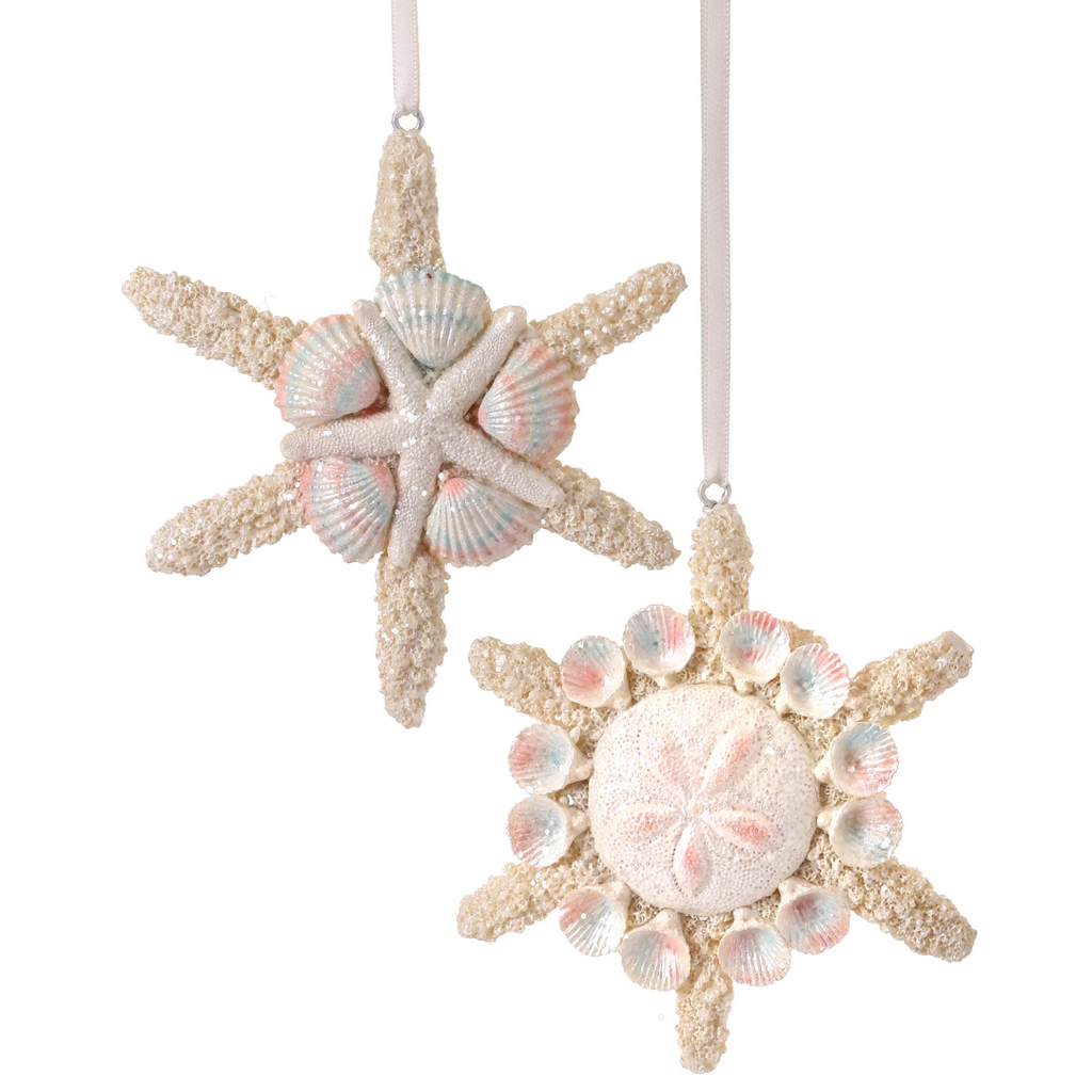 Resin Starfish Ornaments, 5" - Monogram Market