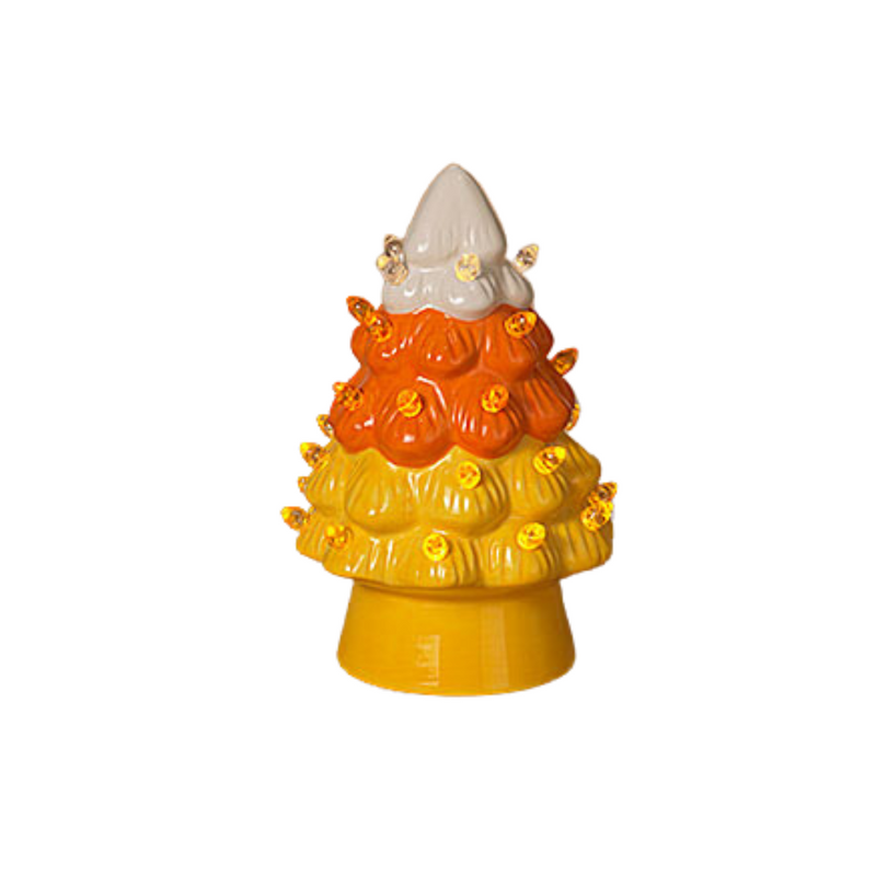 Candy Corn Halloween Light Up Tree - Monogram Market