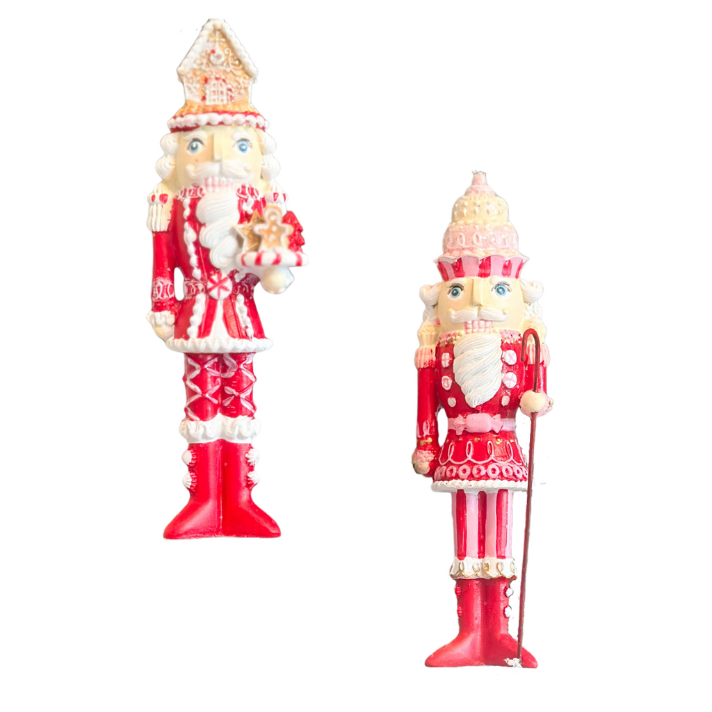 RAZ - Red & Pink Nutcracker Ornaments, 5.75" - Monogram Market