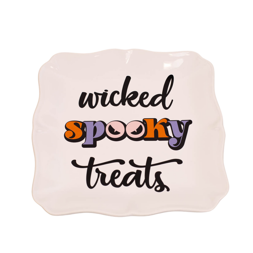 Wicked Spooky Treats Halloween Platter - Monogram Market
