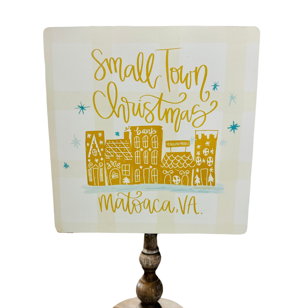 Custom Small Town Christmas Topper (Matoaca, VA)