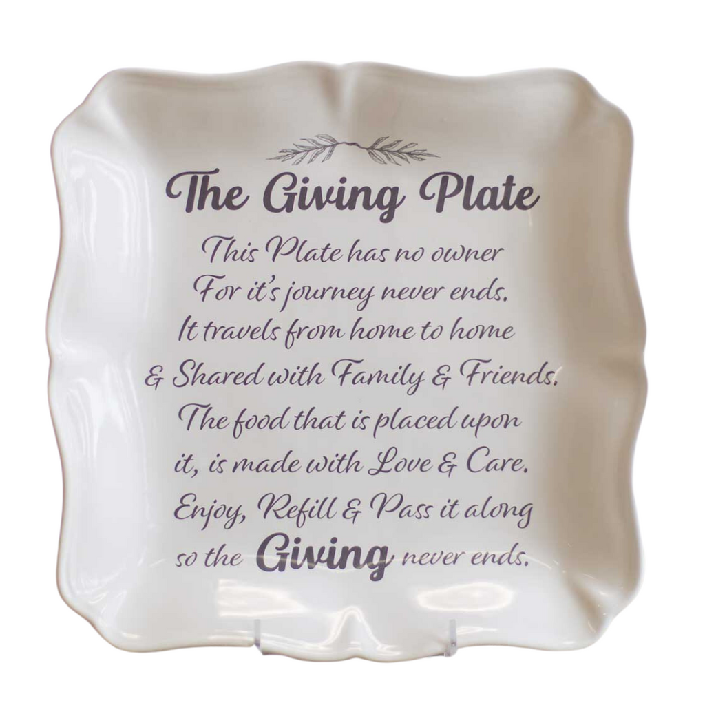 Giving Plate Square Platter - Monogram Market