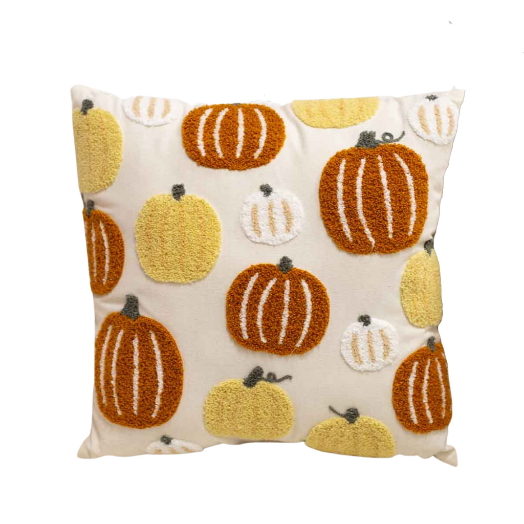 Pumpkin Patch Embroidered Pillow - Monogram Market