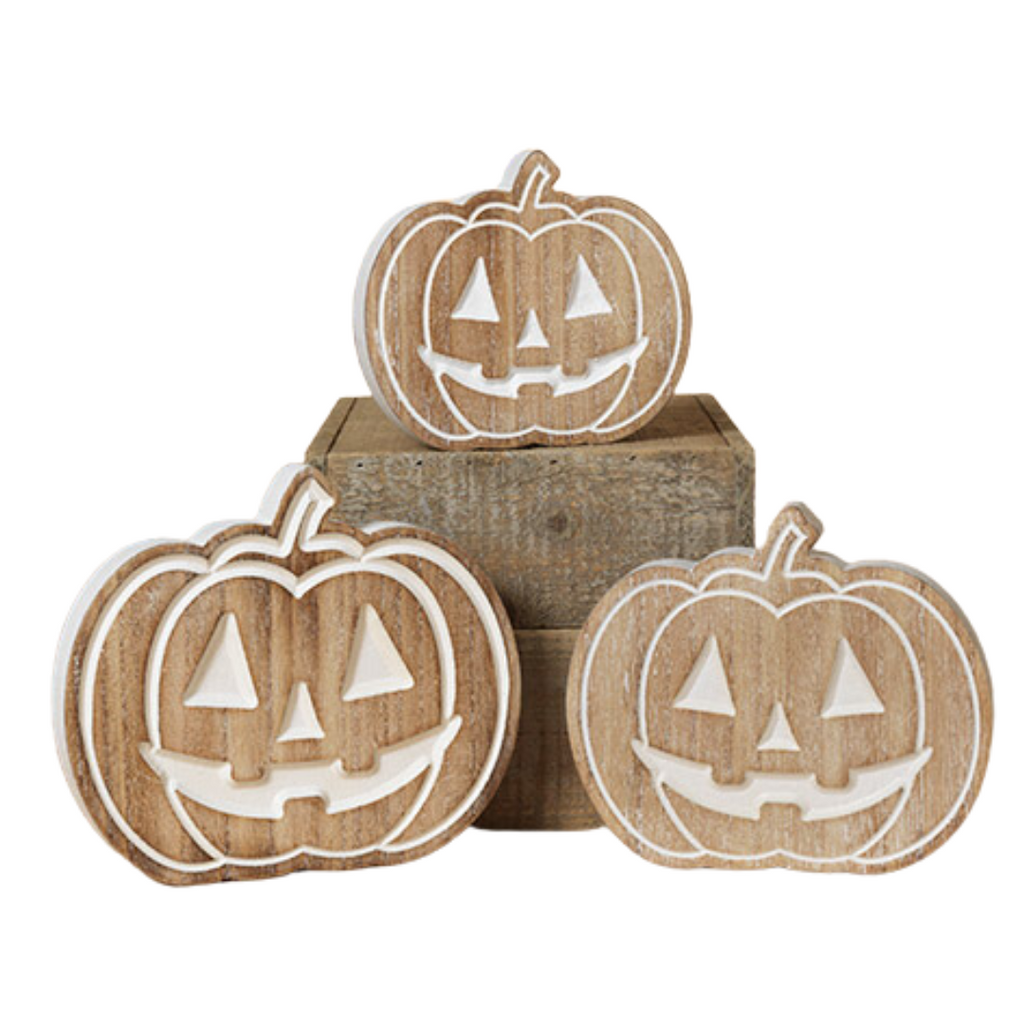 Wood Engraved Halloween Jack-O-Lanterns - Monogram Market