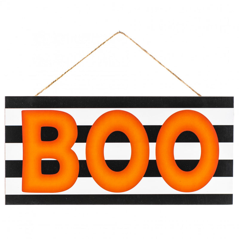 Wooden Halloween Sign - BOO, 12" - Monogram Market