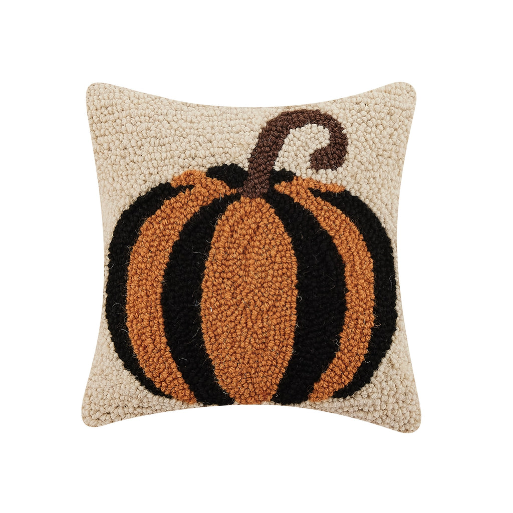 Stripe Pumpkin Hook Pillow - Monogram Market
