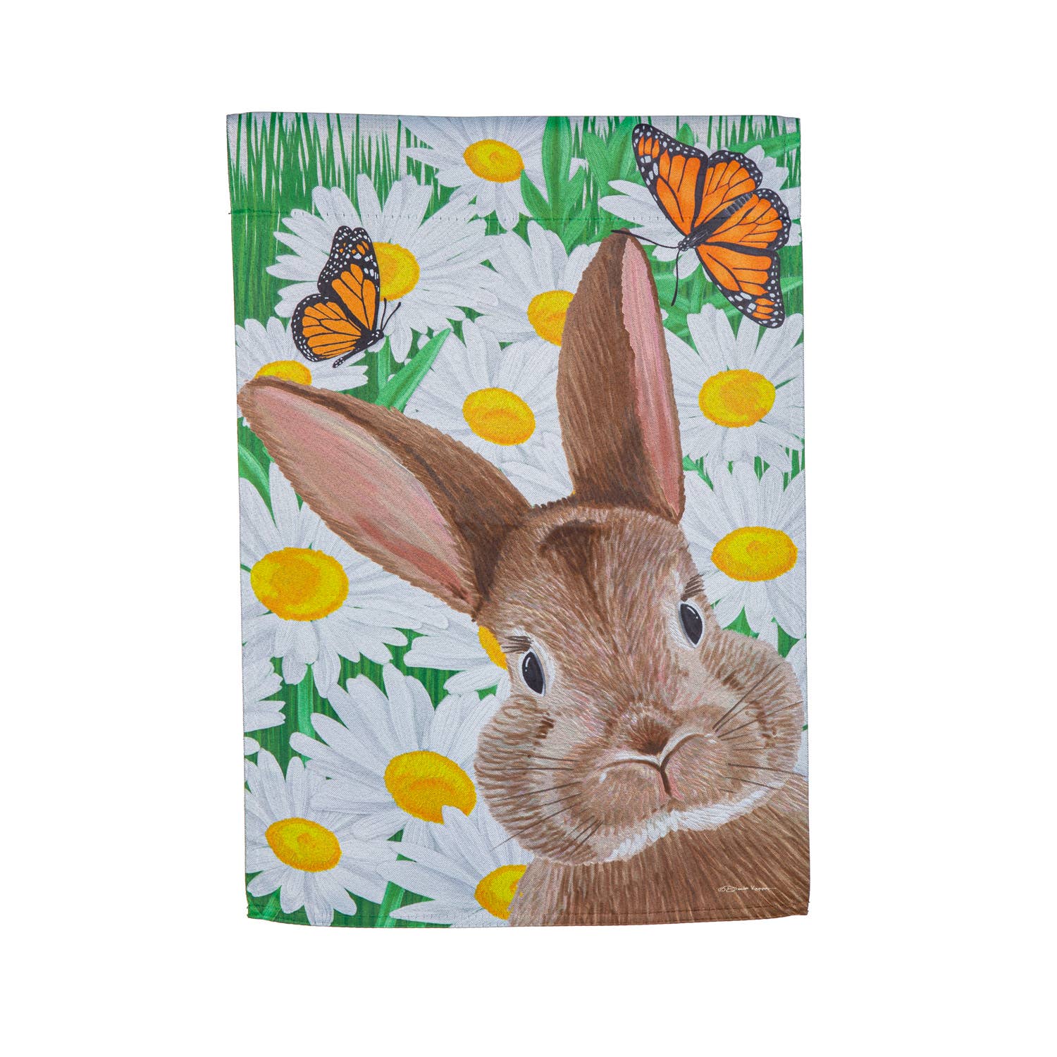Monogram Market Hello Bunny Garden Flag