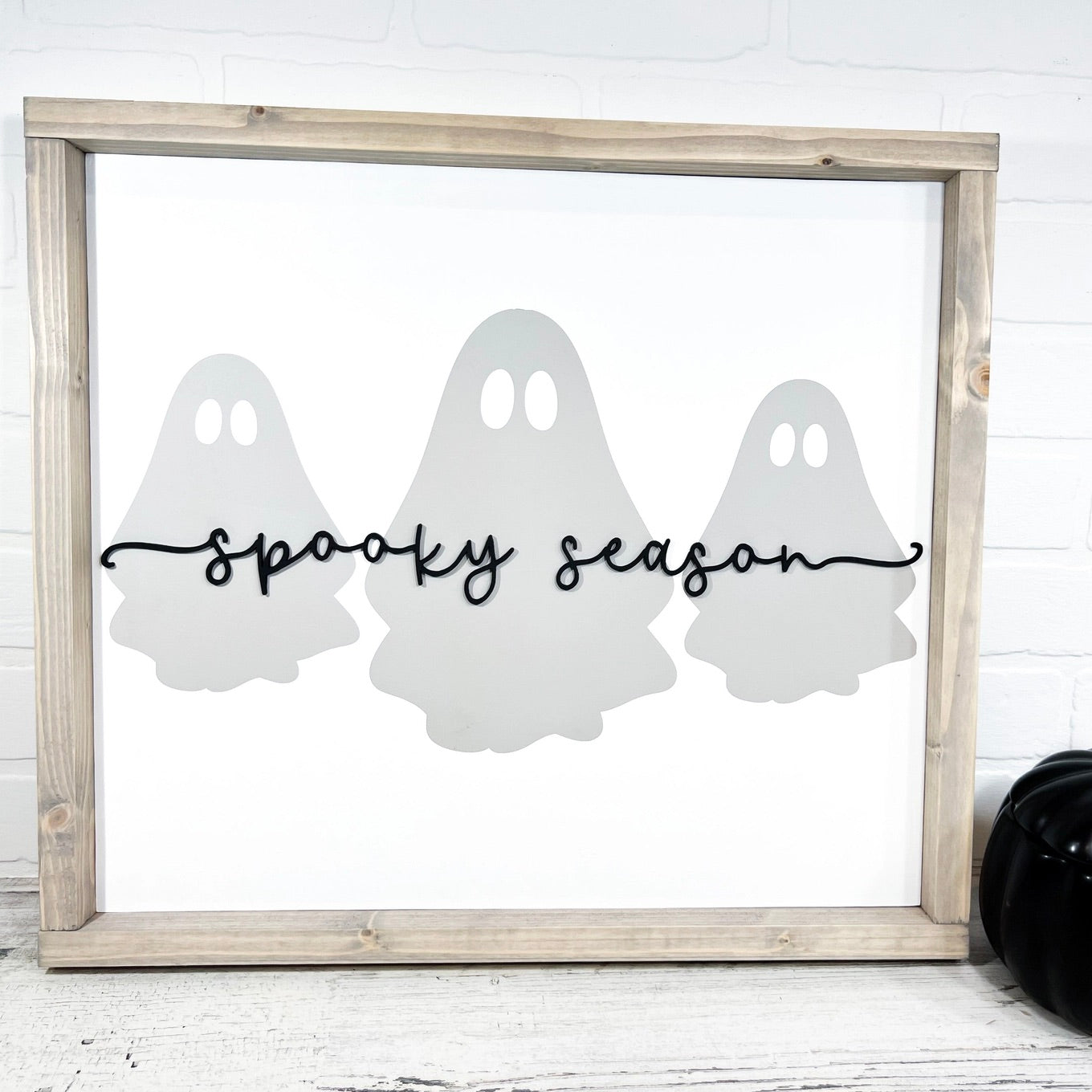 Monogram Market Wood Sign