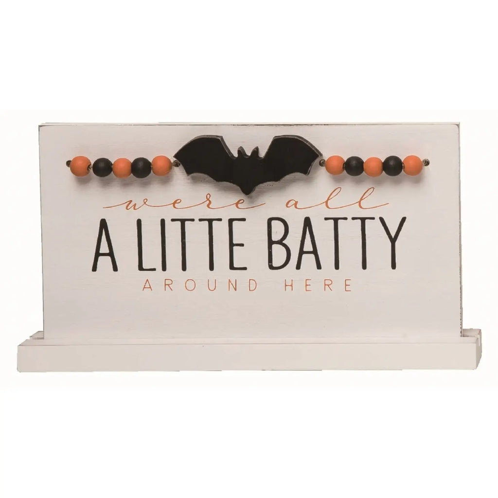Monogram Market Batty Tabletop Sign