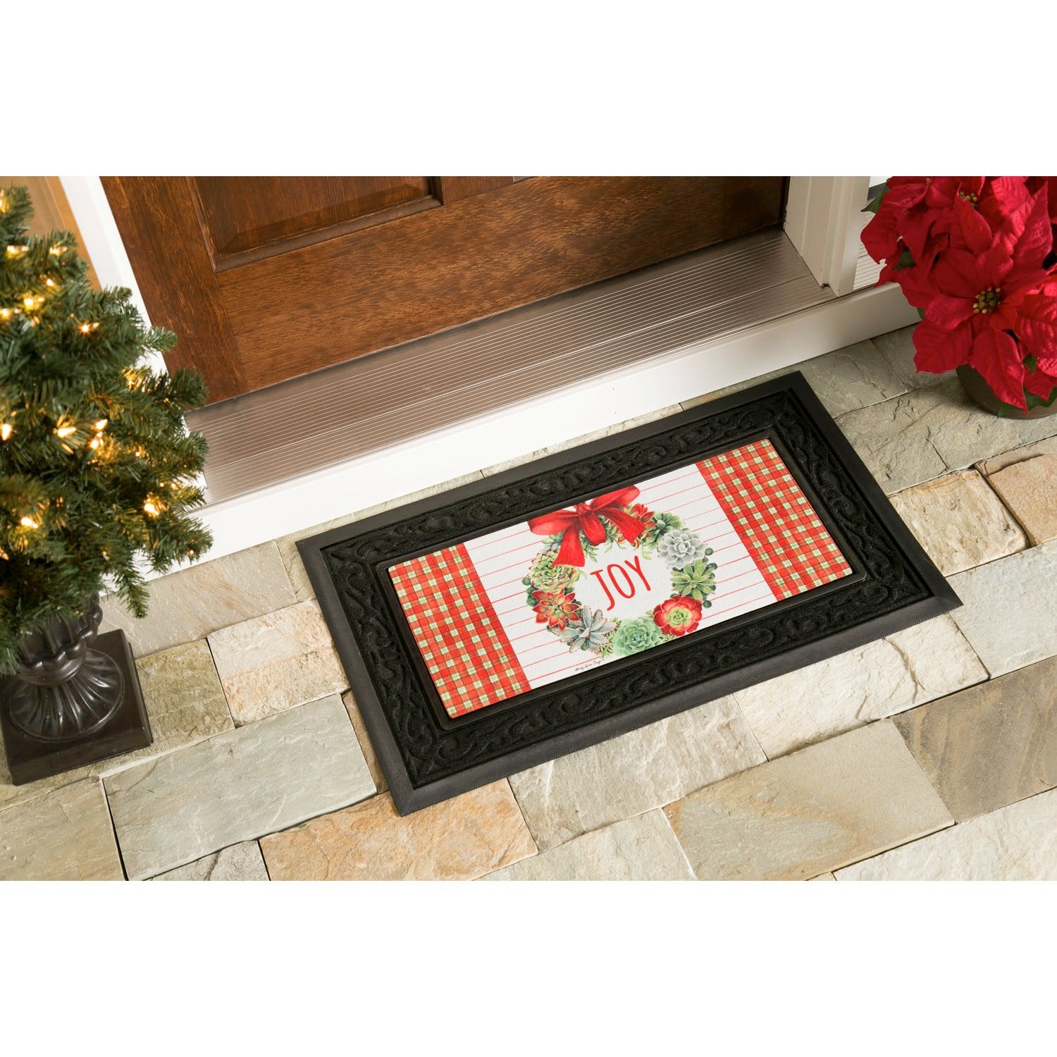 Monogram Market Fleur Scroll Sassafras Mat Tray - Thumbnail 2