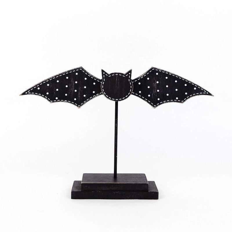 Adams & Co. - Wood Cutout Bat on Stand, 12" - Monogram Market