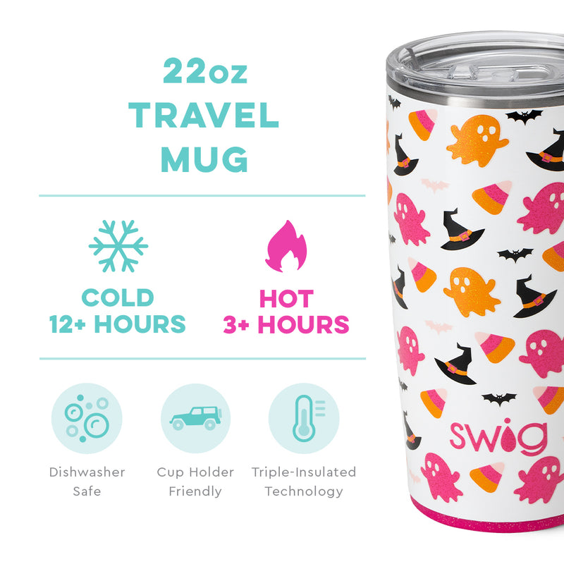 SWIG - 22oz Travel Mug, Hey Boo - Monogram Market
