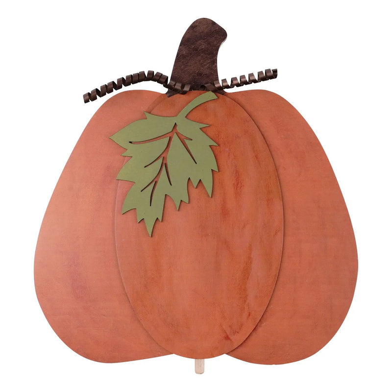 Rustic Pumpkin Wood Topper - Monogram Market