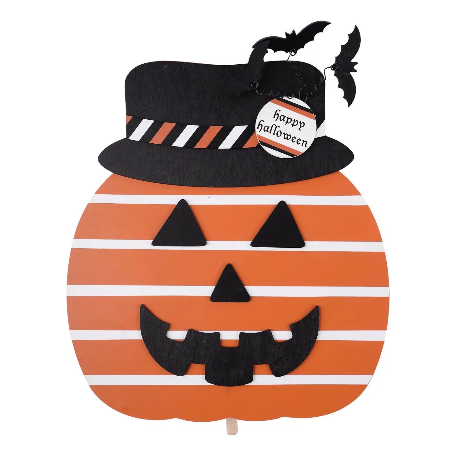 Monogram Market Pumpkin Wood Topper