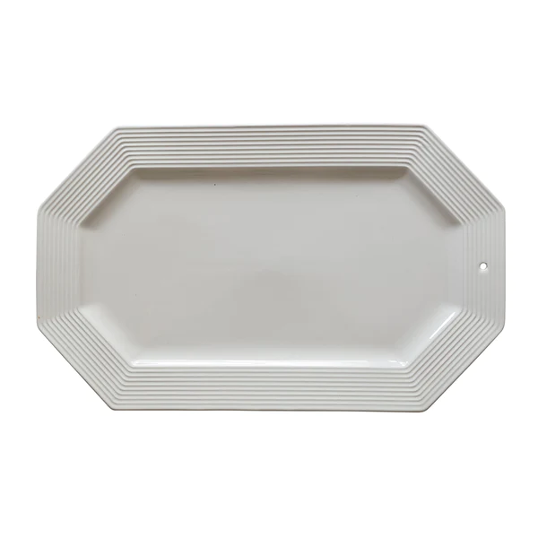 Nora Fleming Pinstripes Octagonal Platter