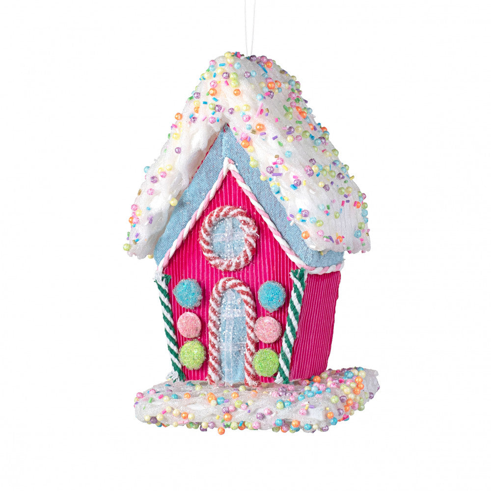 Candy Gingerbread House Ornament, 9" - Monogram Market