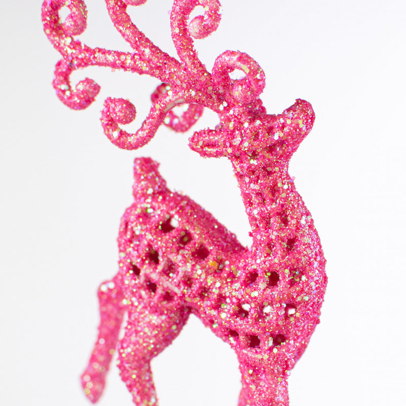 Glitter Deer Spray - Pink, 21" - Monogram Market