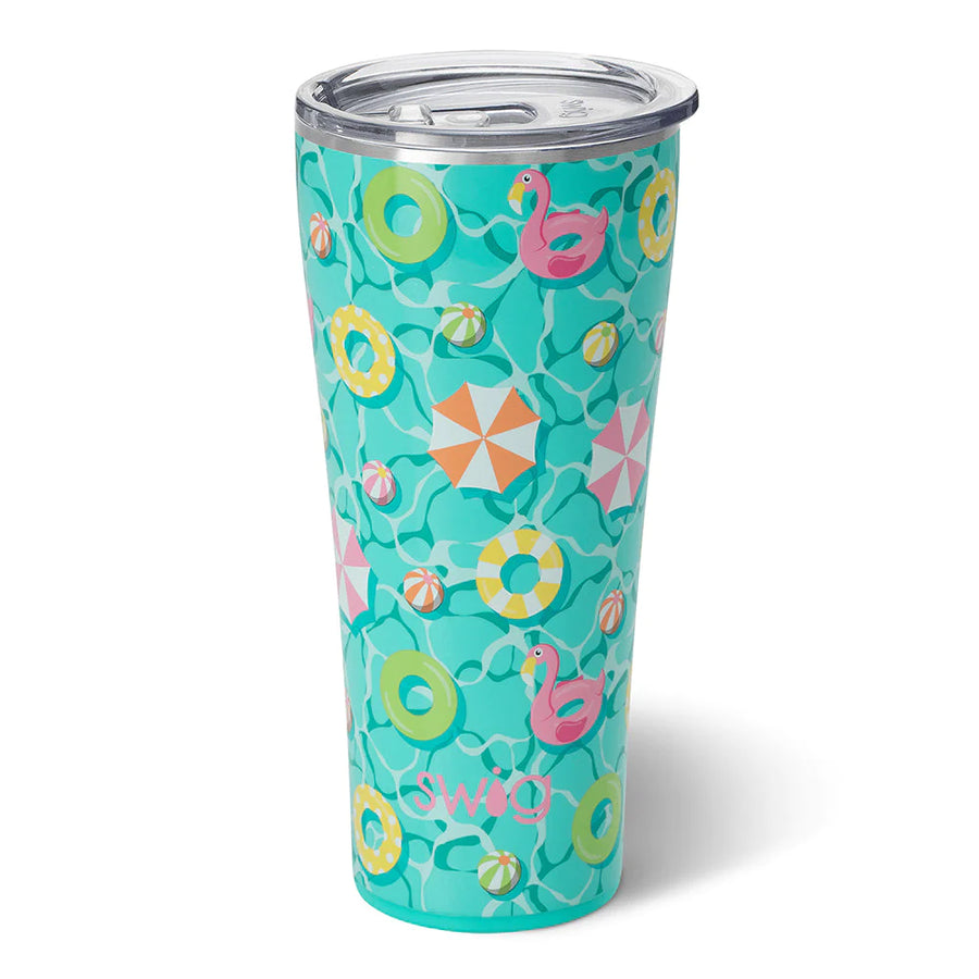 32oz Swig Tumbler-Happy Camper, Insulated Drinkware/Ice Trays