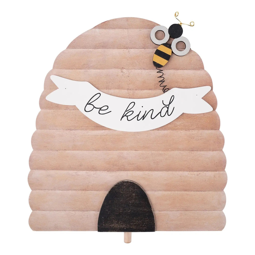 Be Kind Beehive Wood Topper - Monogram Market