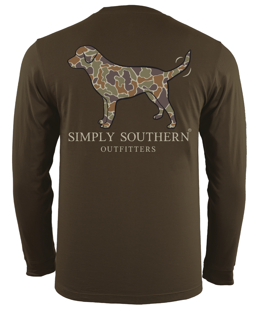 Simply Southern, UNISEX Long Sleeve Tee - CAMO DOG - Monogram Market