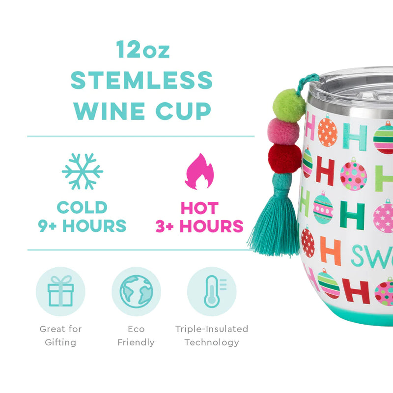 Swig : Santa Baby Stemless Wine Cup (12oz)Default Title in 2023