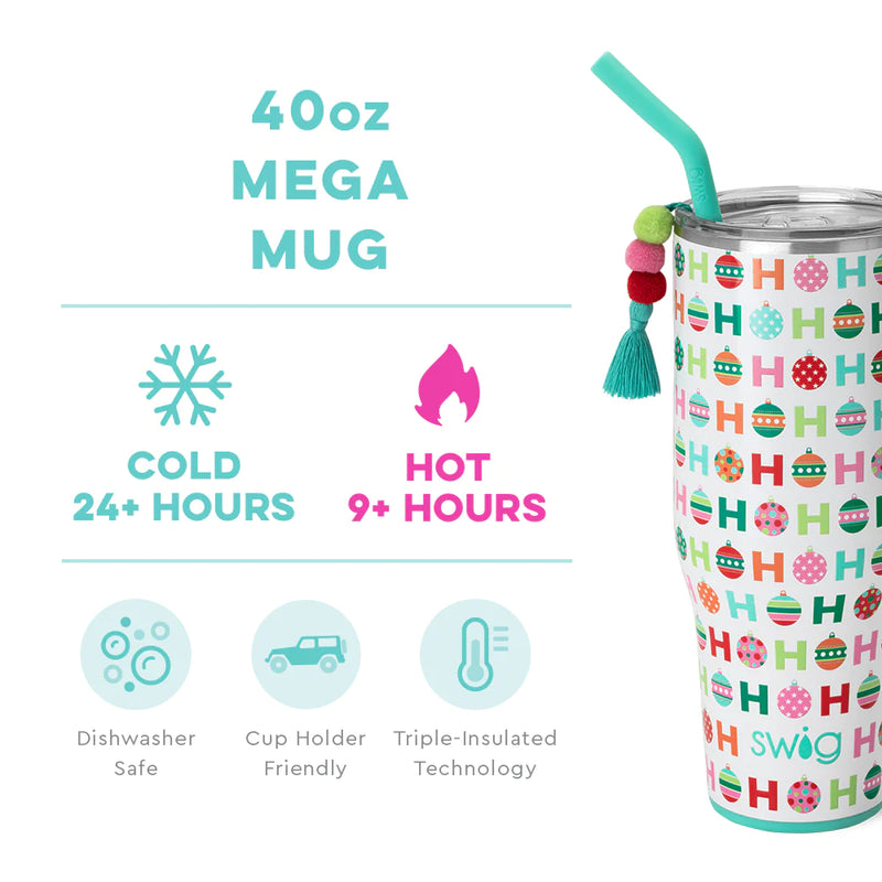 SWIG - 40oz Mega Mug, HoHoHo - Monogram Market