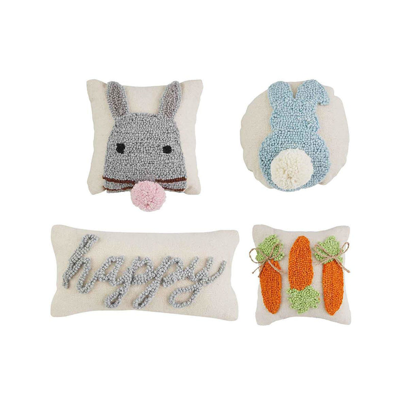Mud Pie - Easter Mini Hooked Pillows - Monogram Market