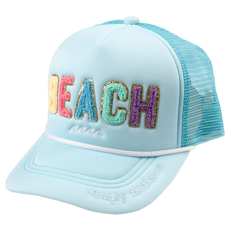 Simply Southern - Chenille Letter Hat, BEACH - Monogram Market