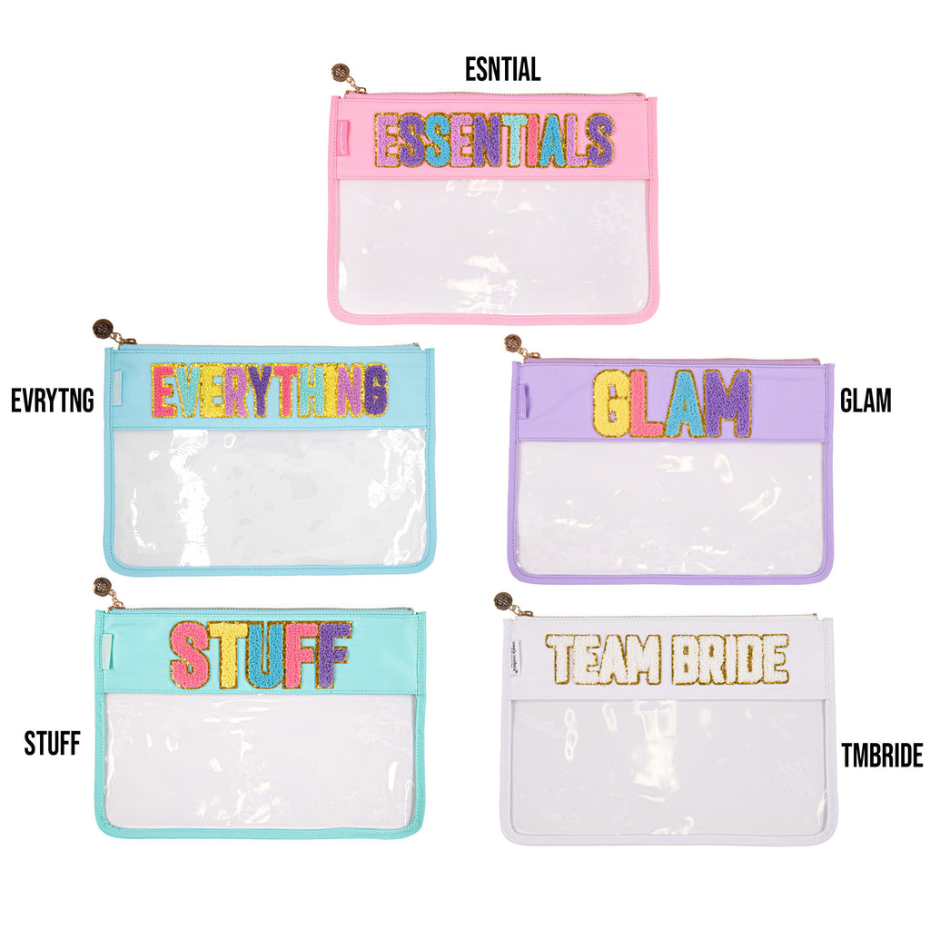 Simply Southern - Sparkle Bags, CLEAR ZIP - Monogram Market